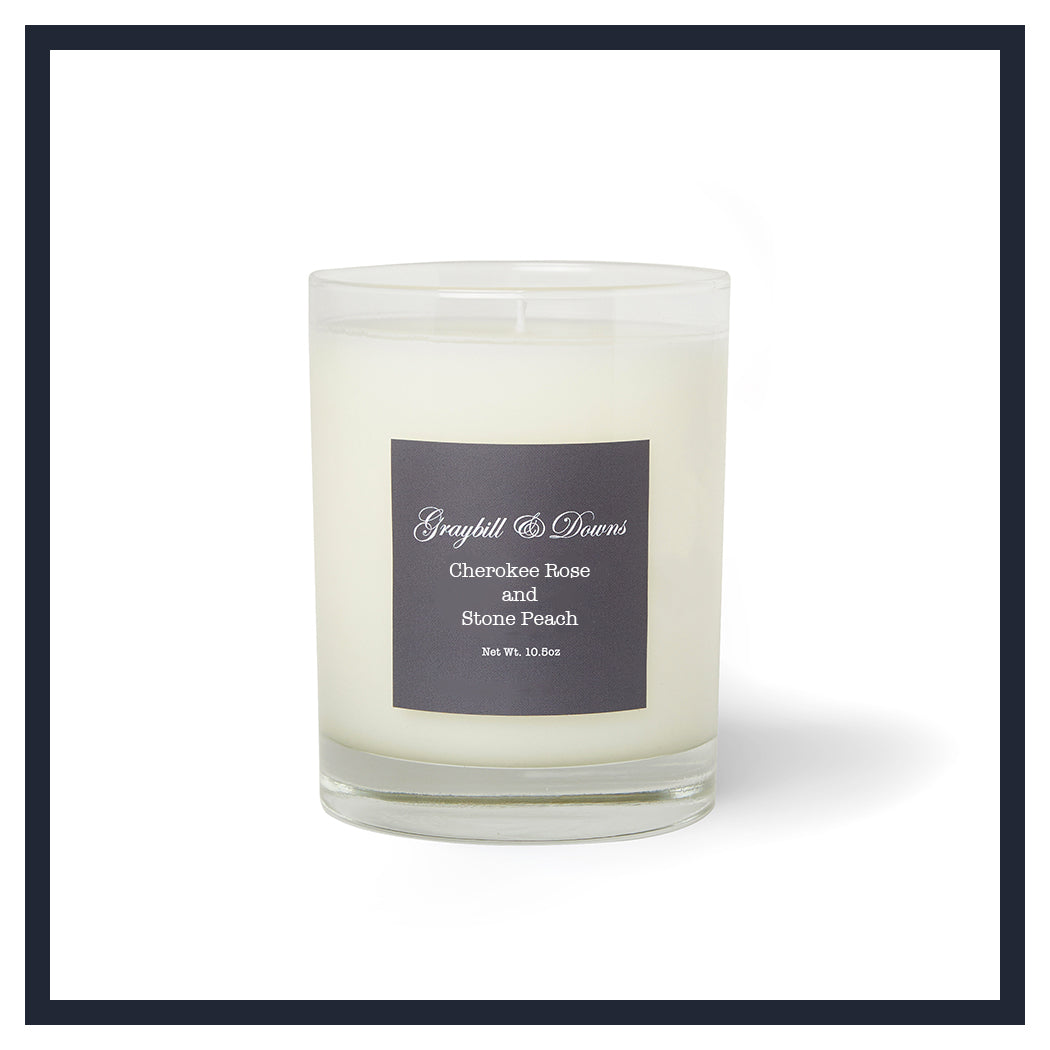 CHEROKEE ROSE AND STONE PEACH CANDLE