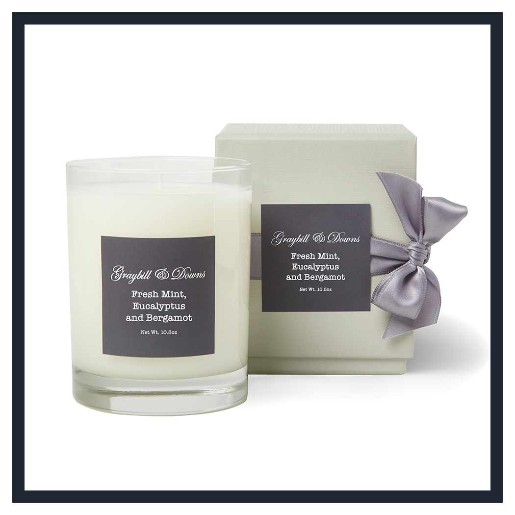 FRESH MINT, EUCALYPTUS AND BERGAMOT CANDLE